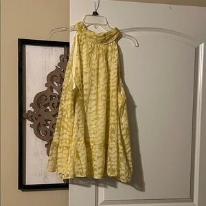 Cato Light Yellow Textured Blouse